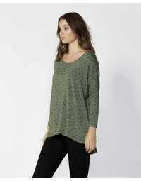 Printed Milan 3/4 Sleeve Top